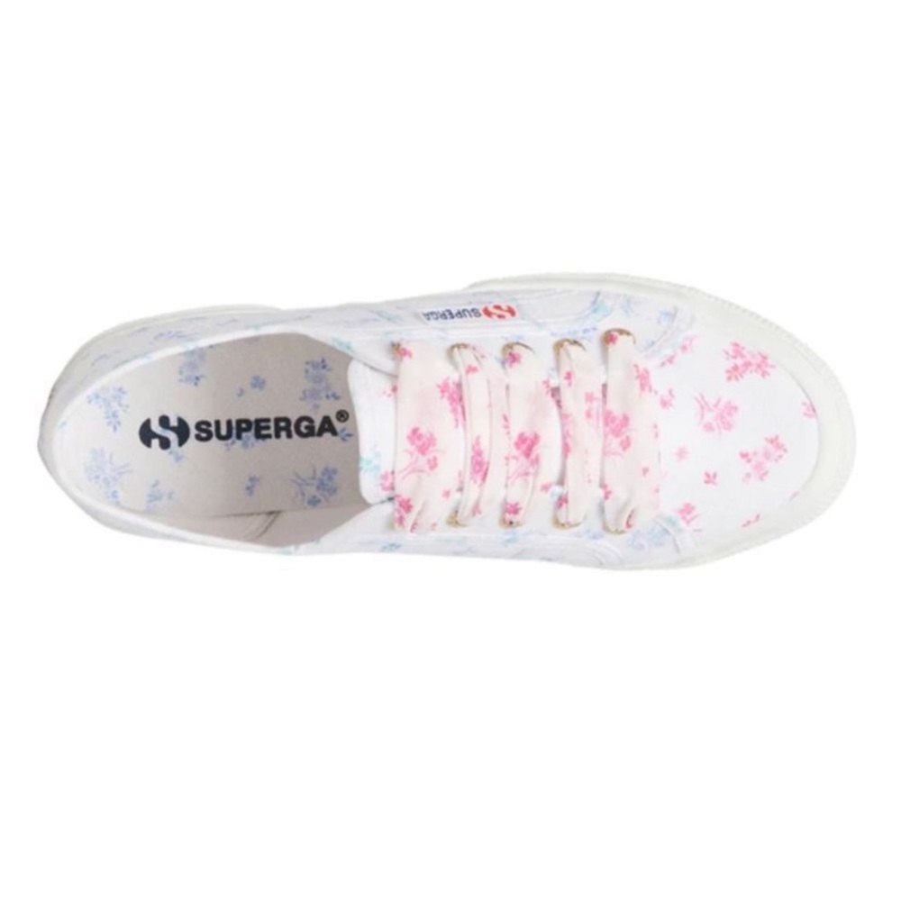 Superga Floral Print Sneakers Size 8.5/39.5 - Picture 4 of 6